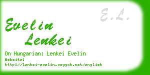 evelin lenkei business card